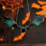 Tentures De Vitraux De Chauve-souris D'Halloween
