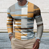 Haut décontracté à manches longues pour hommes