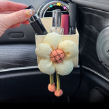 Boîte de rangement de sortie d'air de fleur de voiture