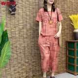 Ensemble De Deux Pièces Á La Mode Imprimée