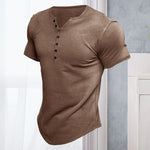 T-shirt Uni Á Manches Courtes Pour Hommes