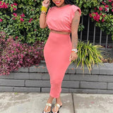 Ensemble deux pièces élégant et décontracté