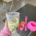 Tasse à salade portative légère Mason