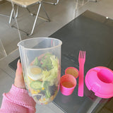 Tasse à salade portative légère Mason