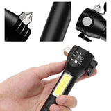 Lampe de poche anti-éblouissement de marteau de sécurité