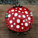 Porte-boucles d'oreilles champignon mignon