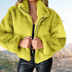 Veste en fausse fourrure en fourrure de lapin