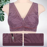 Sous-vêtement en dentelle unie avec fermeture éclair sur le devant