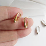 Boucles d'oreilles simples goutte d'eau haut de gamme