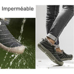 Chaussures à neige unisexes imperméables et chaudes
