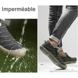 Chaussures à neige unisexes imperméables et chaudes