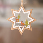 Pendentif en Bois de Noël