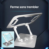 Support pour ordinateur portable rotatif à 360°