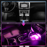 Lumière d'ambiance couleur USB pour voiture