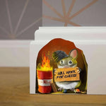 3D souris autocollant mural