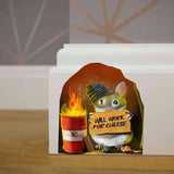 3D souris autocollant mural