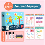 Cahier d'éducation préscolaire de formation au contrôle du stylo