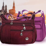 Sac à bandoulière multi-compartiments étanche antivol décontracté pour femme