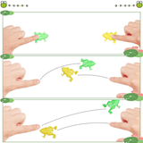 Grenouille sauteuse en plastique
