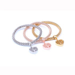 Ensemble de bracelets "Arbre de Vie" avec pendentif coeur (3 couleurs/ensemble)