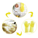 Gants De Lave-Vaisselle En Silicone - ciaovie