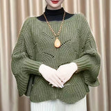 Écharpe en maille à manches chauve-souris