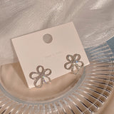 Boucles d'Oreilles Fleur Zircon