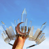 Couronne en cristal naturel faite à la main