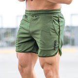 Short de sport de couleur unie pour hommes