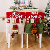 ⛄Housses de chaise de salle à manger décoratives🎅