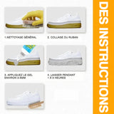Gel nettoyant pour blanchir les chaussures