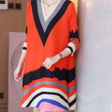 Robe ample élégante avec un décolleté en V