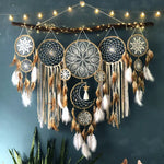 Dreamcatcher Lune et étoiles suspendues au-dessus du lit (5 PCS)