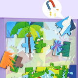 Livre de Puzzle Magnétique 3-en-1