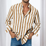 Chemise Décontractée Á Rayures