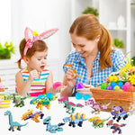 12pcs jouets à remonter oeufs de pâques préremplis