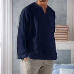 Chemise en lin à manches longues