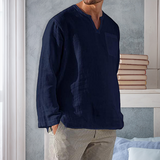 Chemise en lin à manches longues