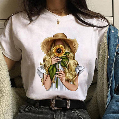 T-shirt graphique mignon