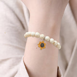 Bracelets de Tournesol Perles en pierre naturelle