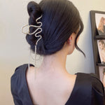 Barrette serpent avec strass