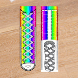 Chaussures et bas drôles en toile réelle et fausse