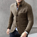 Veste à Col Montant Épaissie de Haute Qualité pour Hommes