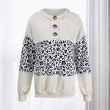 Chemise à col rond et manches longues contrastées