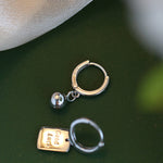 Boucles d'Oreilles Alphabet Porte-bonheur