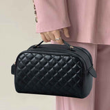 Sac à Cosmétiques en Plaid Matelassé