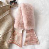 Jolie écharpe chaude en peluche