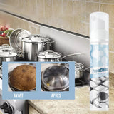 Nettoyant moussant anti-taches d'huile pour la cuisine
