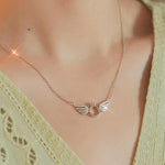 Collier Aile D'ange En Argent Sterling