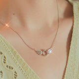 Collier Aile D'ange En Argent Sterling